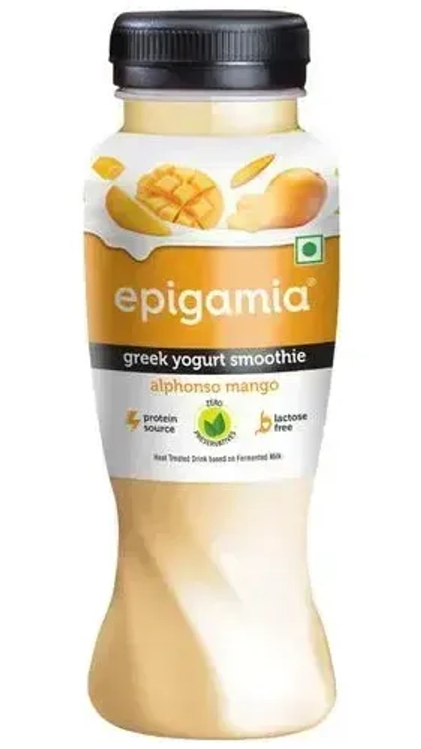 Epigamia Greek Yogurt Smoothie Alphonso Mango Bottle, 200ml