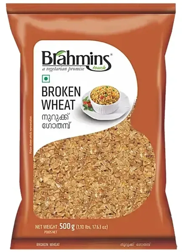 Brahmins Broken Wheat Pouch, 500g