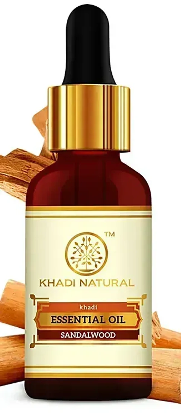 Khadi Herbal Sandalwood Essential Oil, 15ml