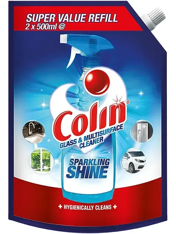 Colin Glass& Floor Cleaner Super Value Refill Spout Pouch, 1L