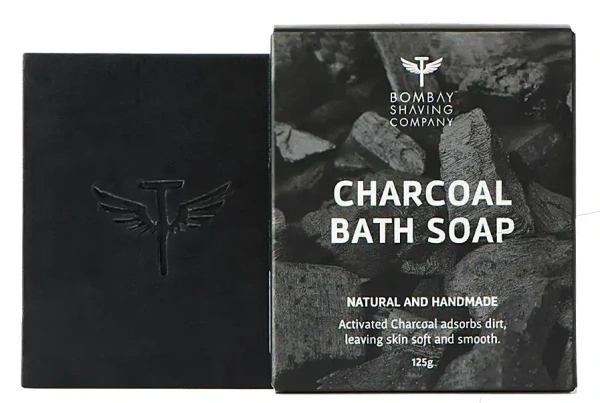 Bombay Shaving Company Charcoal Bath Soap Natural And Handmade, 125g
