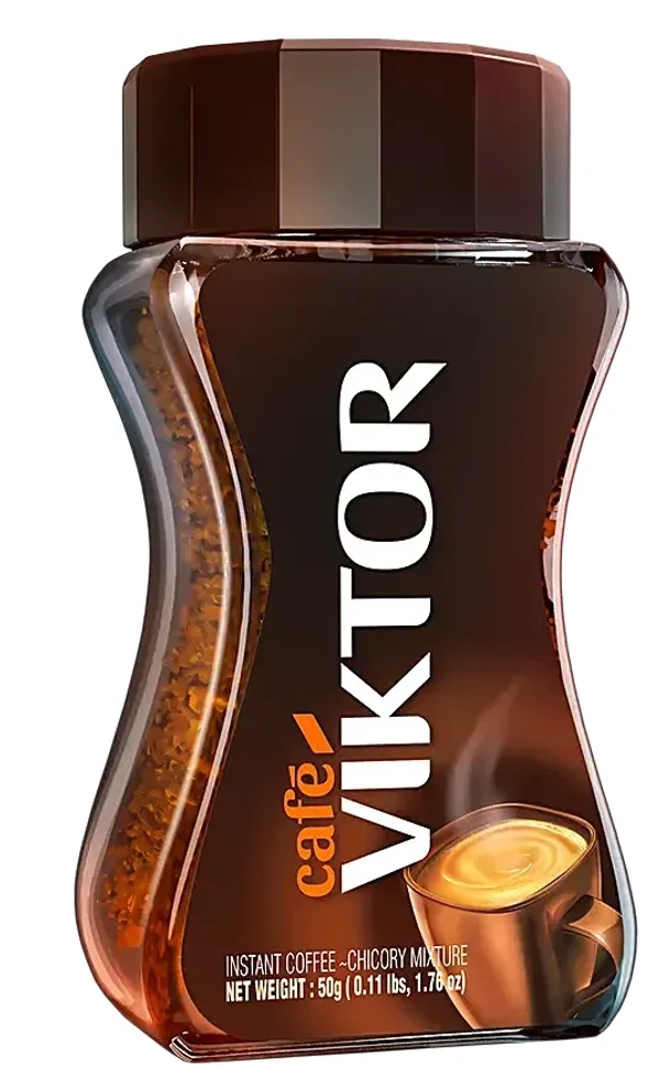 Cafe Viktor Instant Coffee Chicory Mixture, 150ml