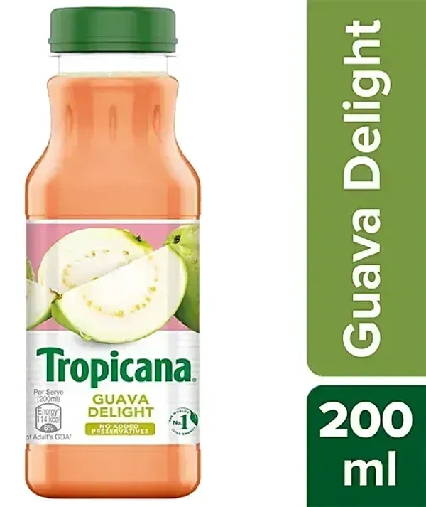 Tropicana Guava Packet Soft Drink 200ml