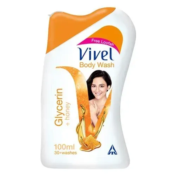 Vivel Body Wash Glycerine + Honey, 100ml
