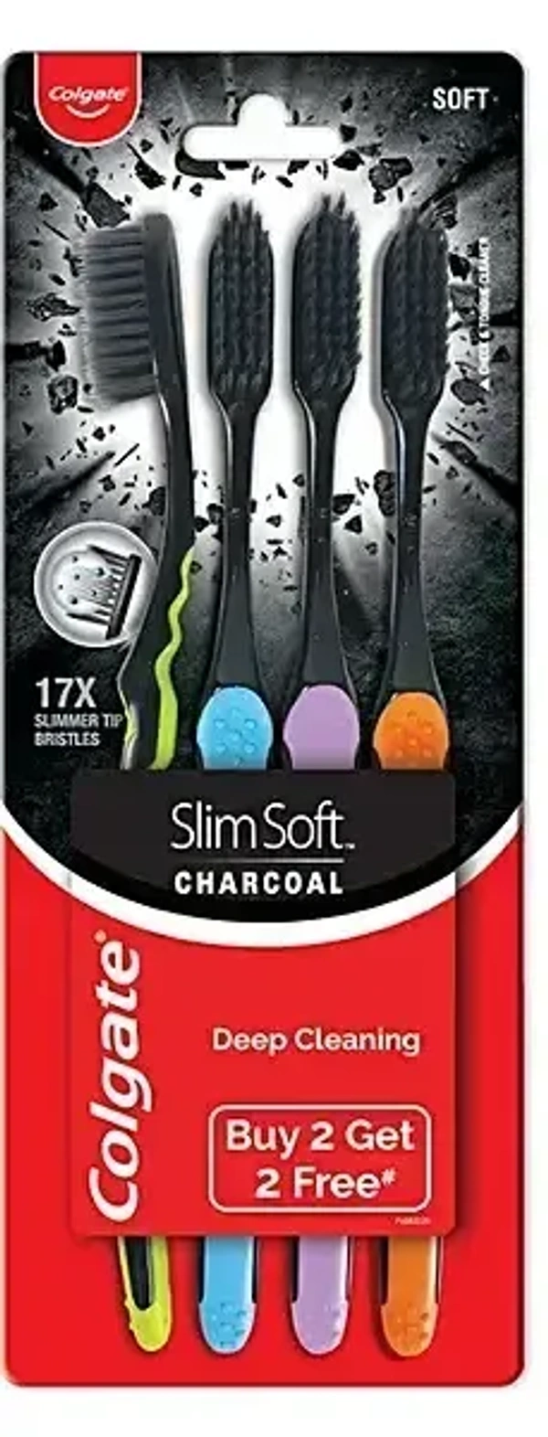 Colgate Charcoal Buy 2 Get 2 Free, 4 pcs