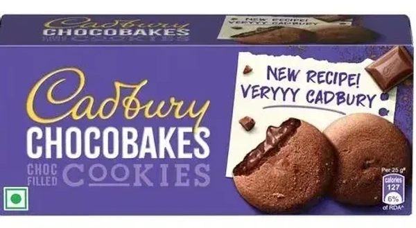 Cadbury Chocobakes Choc Filled Cookies, 25g