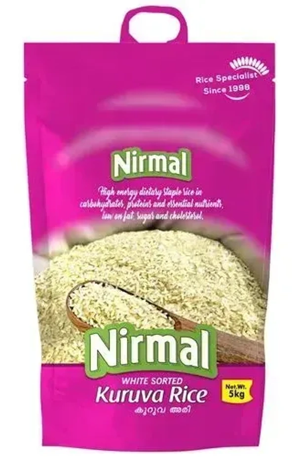Nirmal White Sorted Kuruva Rice, 5 kg