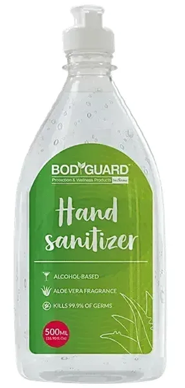 BodyGuard Alcohol Based Hand Sanitizer with Aloe Vera, 500ml