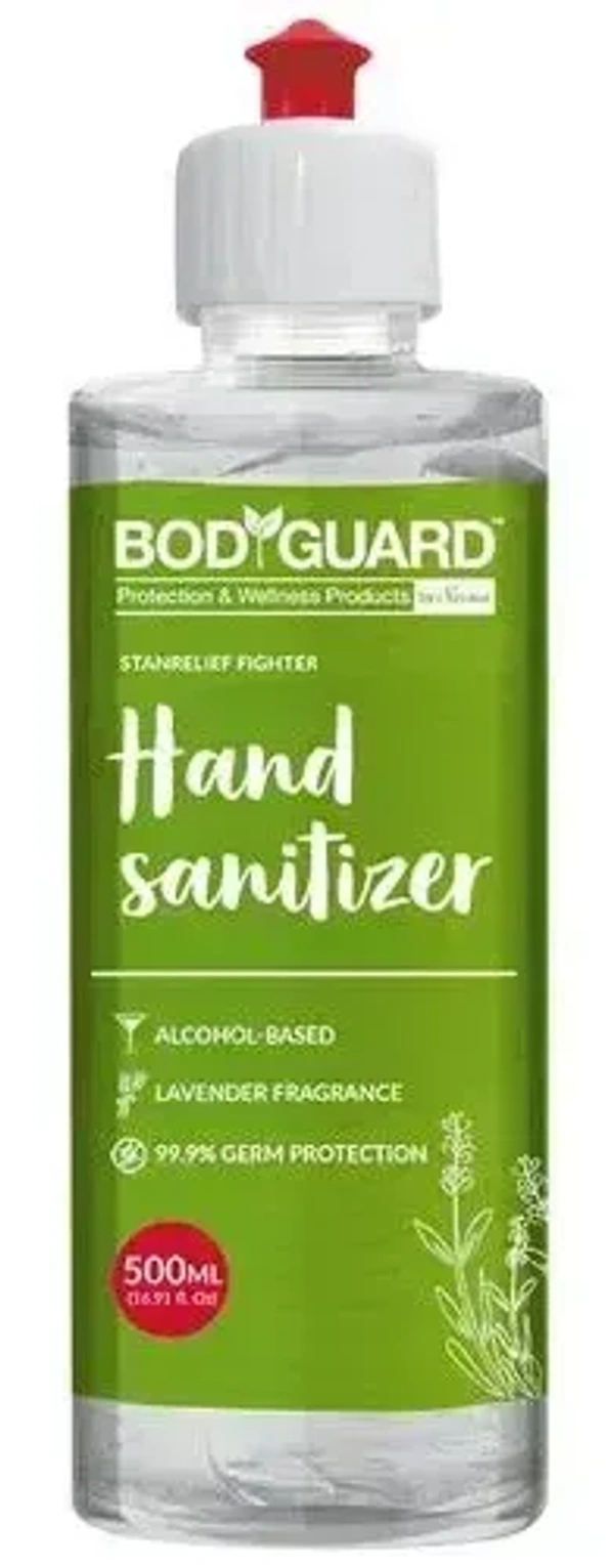 BodyGuard Alcohol Based Hand Sanitizer with Lavender Fragrance, 500ml