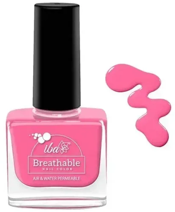 Iba Breathable Nail Color B15 Hot Pink, 9ml