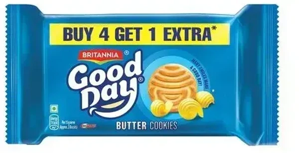 Britannia Good Day Butter Cookies Pack of 5X120g, 600g