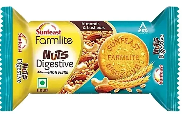 Sunfeast Farmlite Biscuits Nuts Digestive Pack, 100g