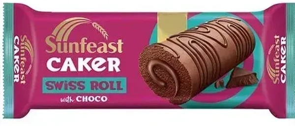 Sunfeast Caker Swiss Roll With Choco, 28g