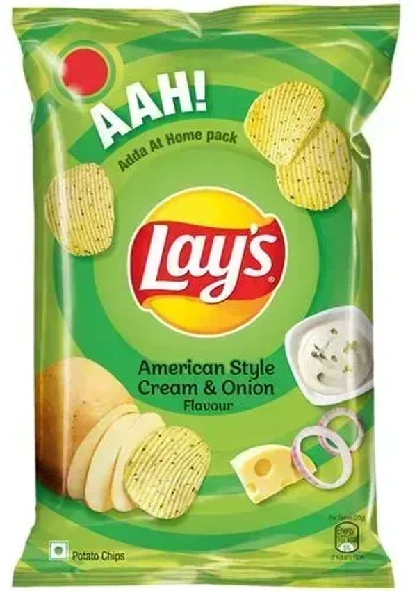Lay's Potato Chips American Style Cream& Onion Flavour, 78g