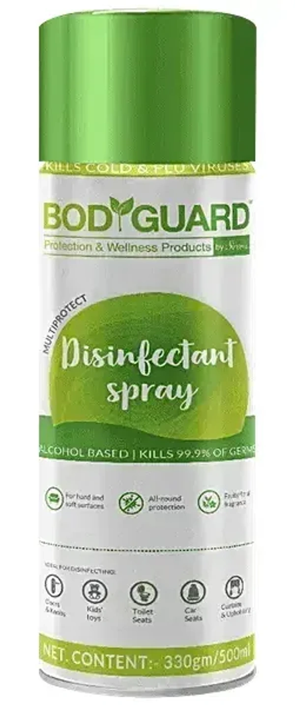 BodyGuard Multipurpose Alcohol Based Disinfectant Sanitizer Spray, 500ml