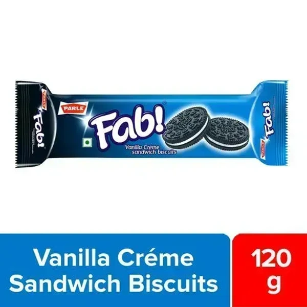 Parle Fab Vanilla Creme Sandwich Biscuits 120 g