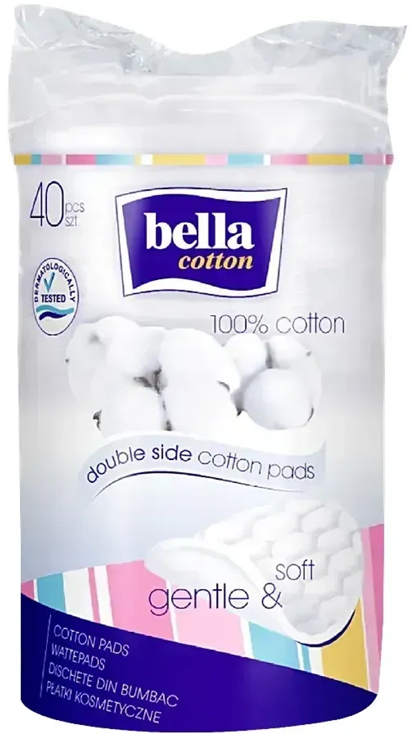 Bella Double Side Cotton Pads( 80 Pieces), 1pcs