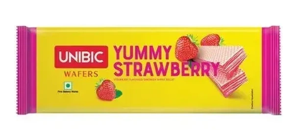 Unibic Wafers Yummy Strawberry Pack, 75g