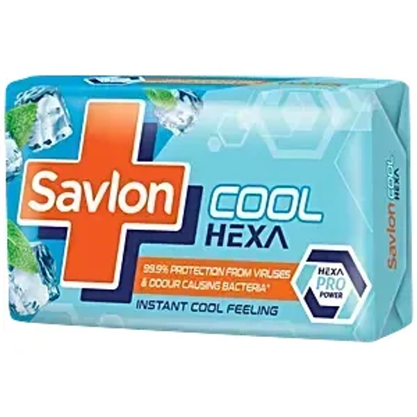 Savlon Bathing Soap Cool Hexa, 75g
