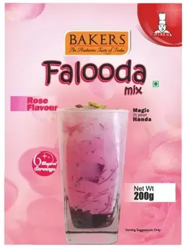Bakers Falooda Mix Rose Flavour, 200g