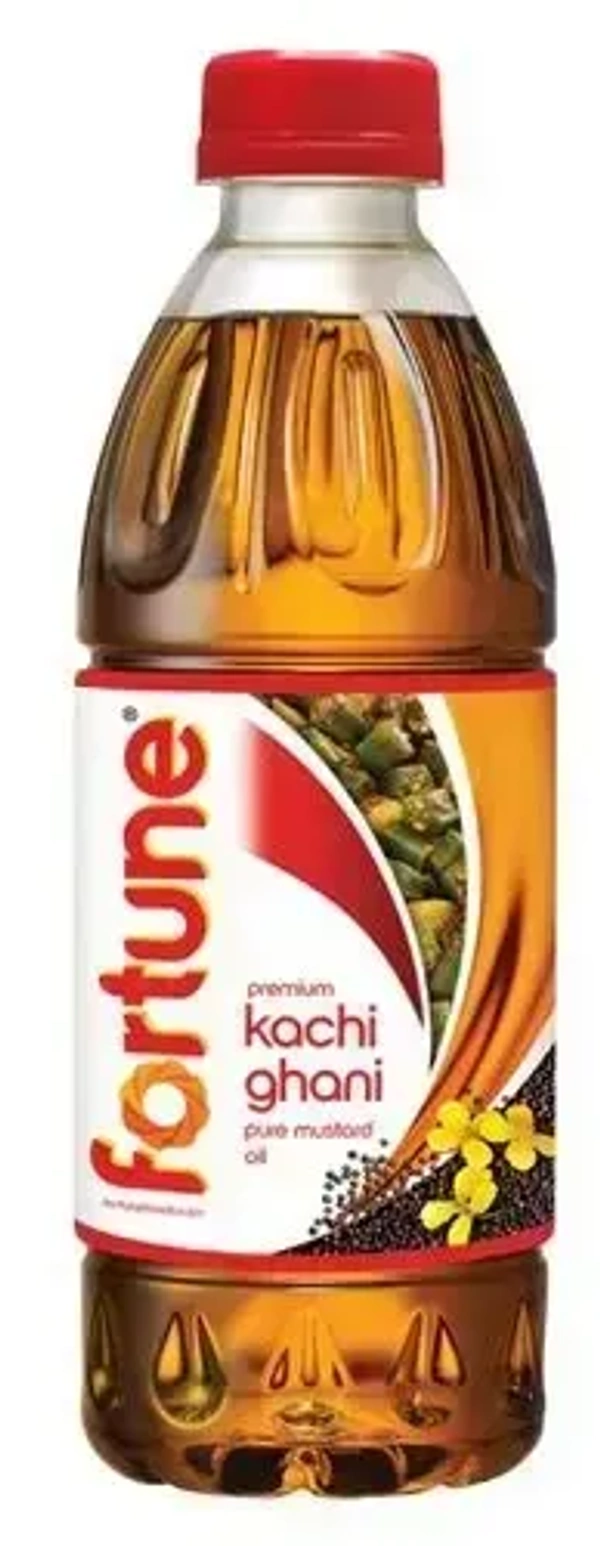 Fortune Premium Kachi Ghani Pure Mustard Oil Bottle, 200ml