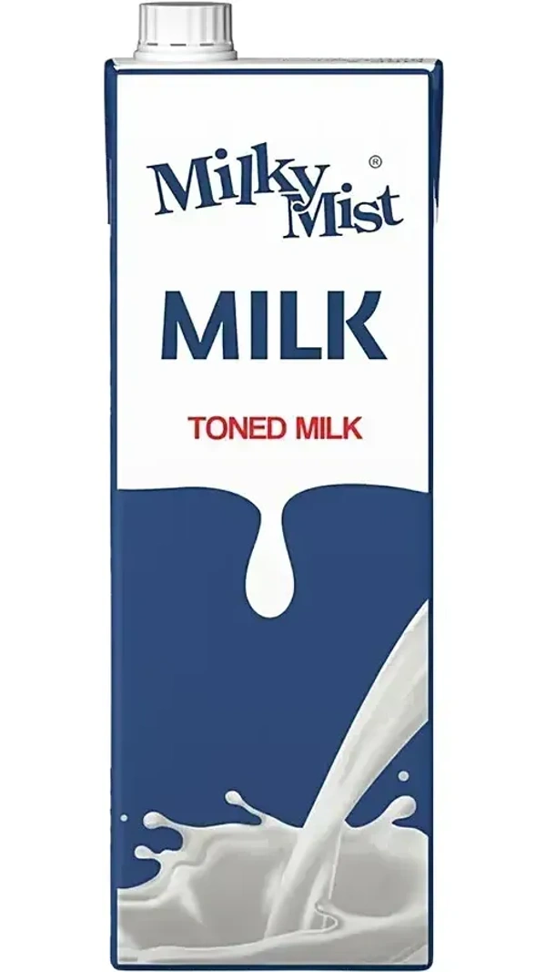 Milky Mist Toned Milk Carton, 1L