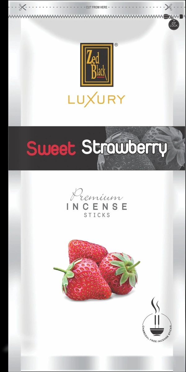 Zed Black Luxury Sweet Strawberry premium incense, 18g