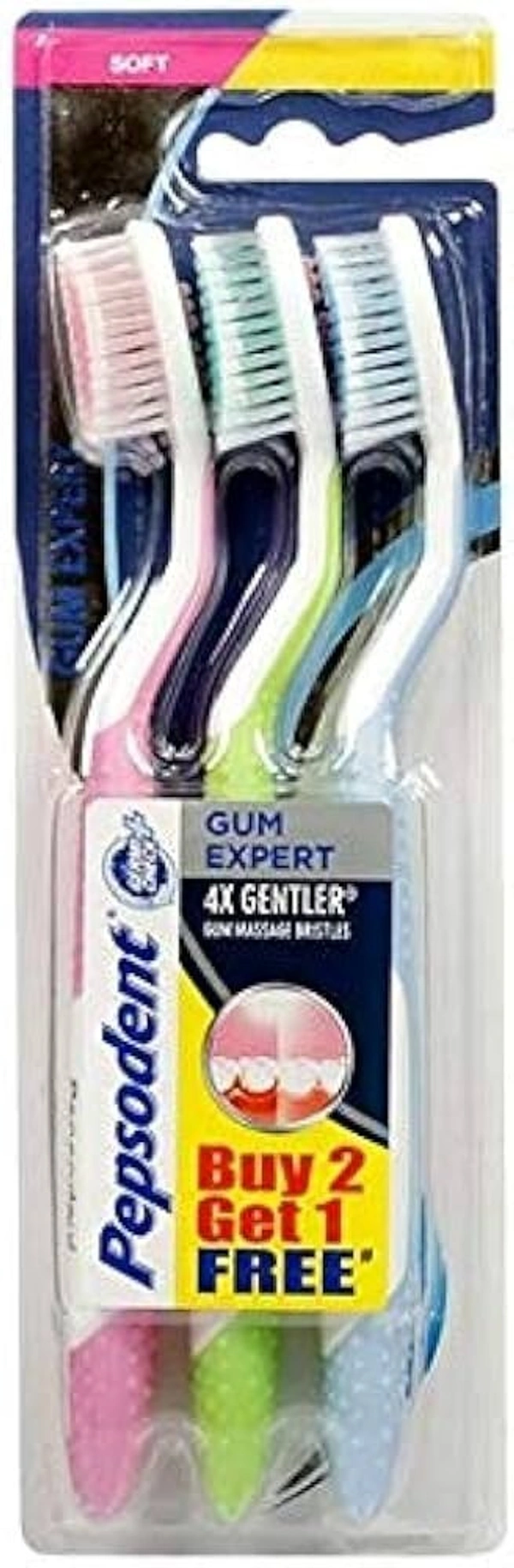 Pepsodent Gum Expert Toothbrush, 3 pcs