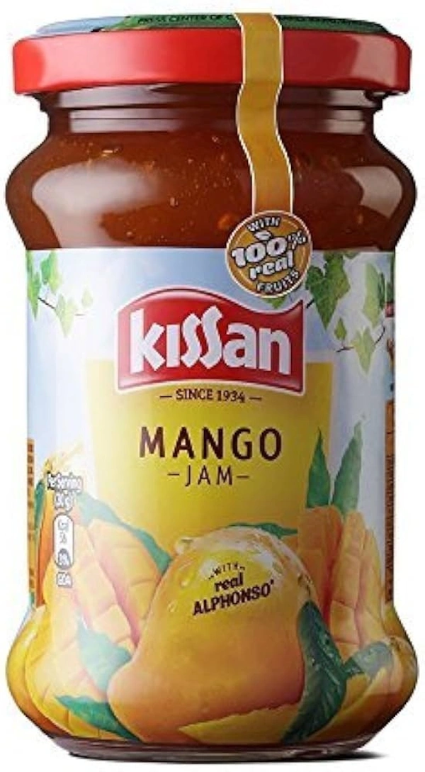 Kissan Mango Jam Bottle, 188g
