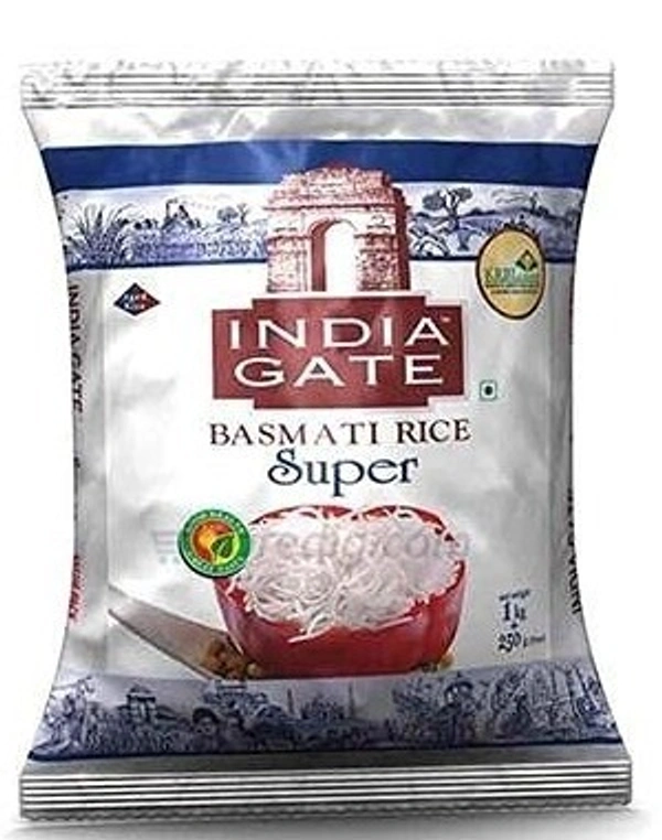 India Gate Basmati Rice Super, 1.25 kg