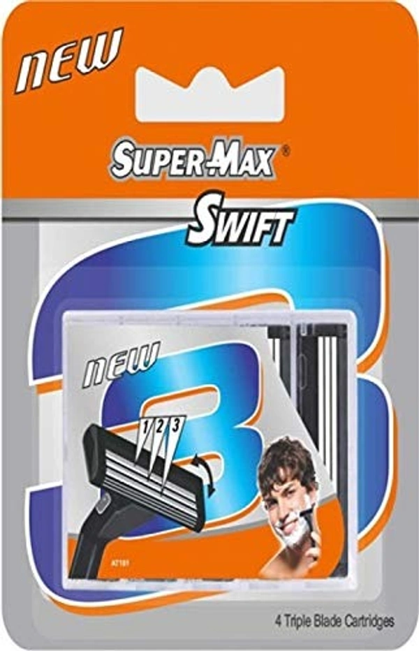 Supermax 3 Swift New 4 Triple Blade Cartridge