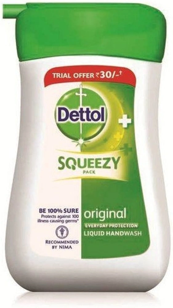 Dettol Original Liquid Handwash Squeezy, 100ml
