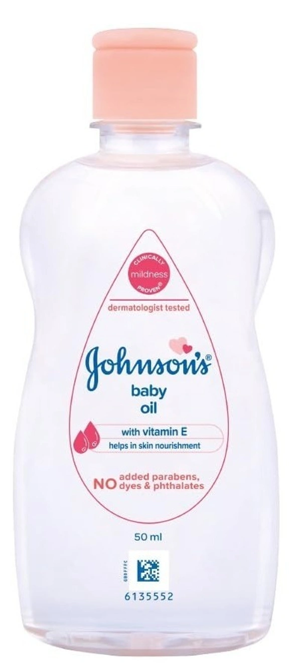 Johnson's Baby Oil With Vitamin E, 50ml