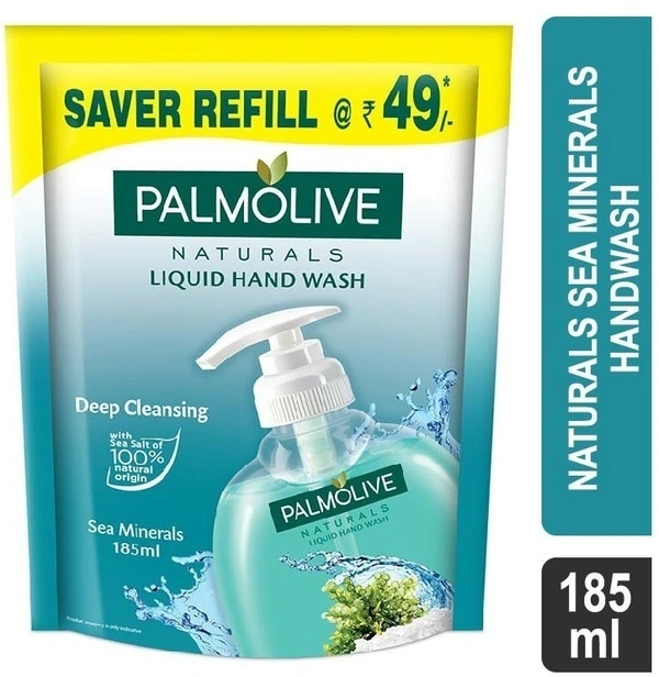 Palmolive Naturals Deep Cleansing Sea Minerals Liquid Handwash Refil, 185ml