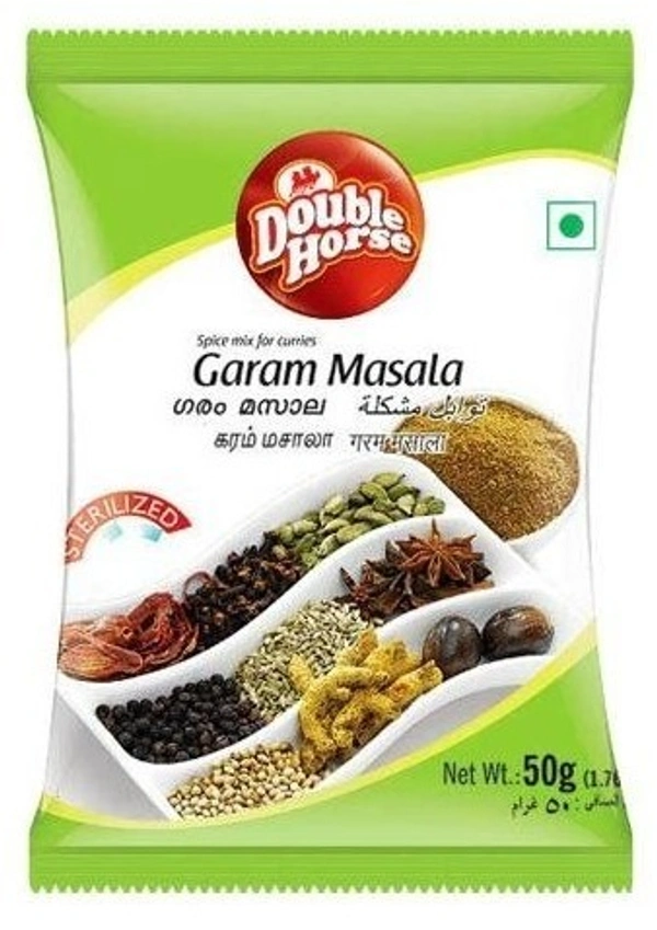 Double Horse Garam Masala Pouch, 50g