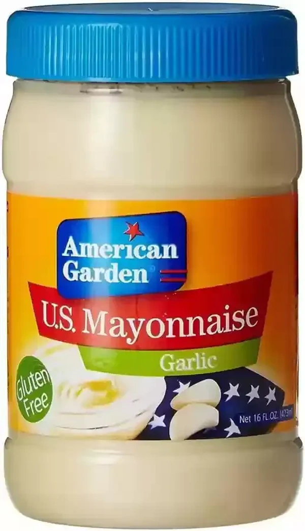 American Garden U.S Mayonnaise Garlic, 473ml