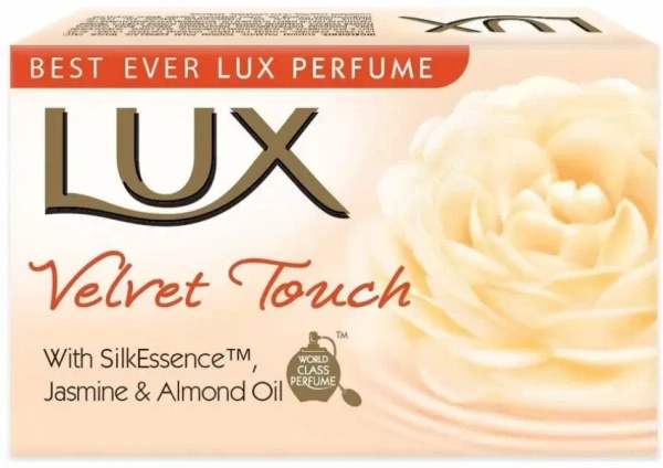 Lux Velvet Touch Jasmine& Almond Oil Soap (Pack of 5), 500g