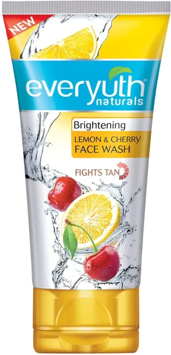 Everyuth Naturals Brightening Lemon& Cherry Facewash, 50g