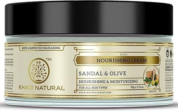 Khadi Herbal Sandal& Olive Face Nourishing Cream, 50g