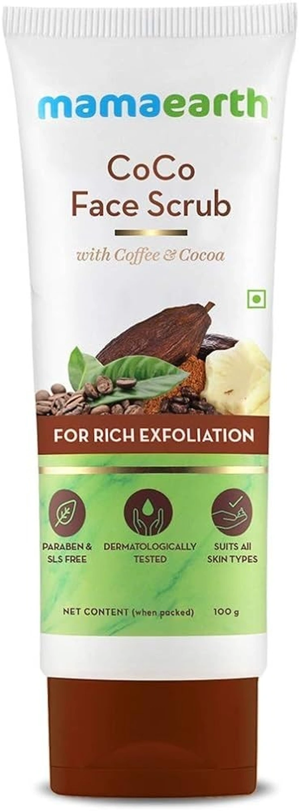 Mamaearth Coco Face Scrub, 100g