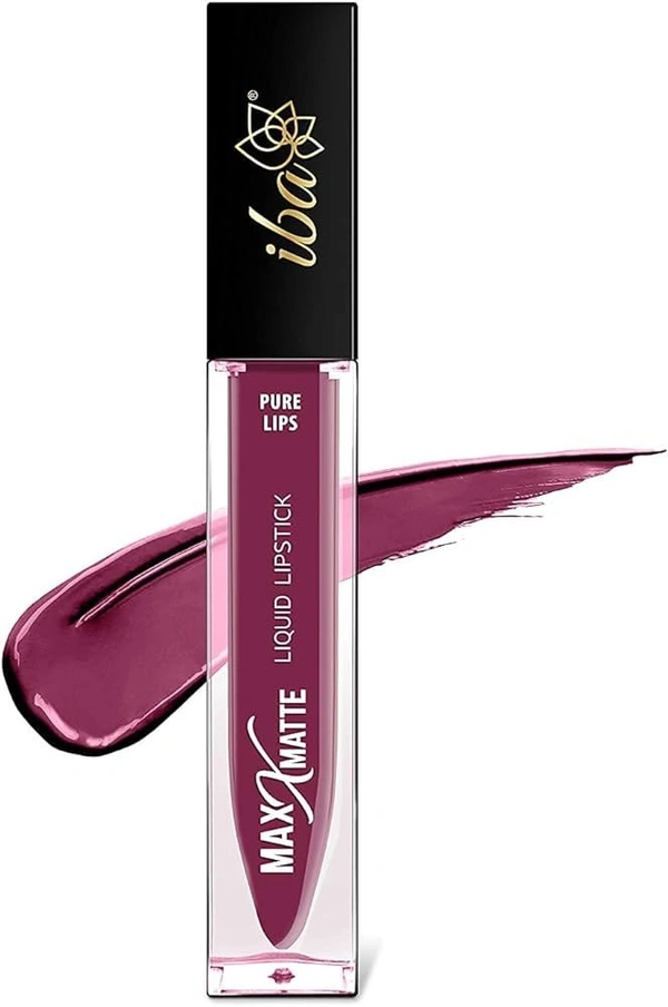 Iba Maxx Matte Liquid Lipstick Peppy Plum, 6.8ml