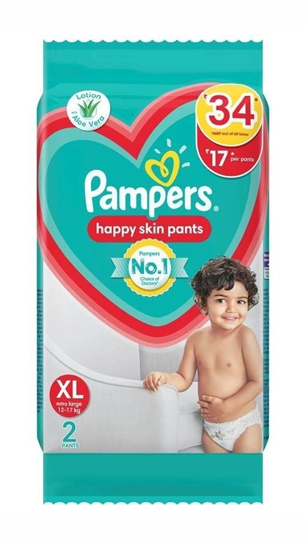 Pampers Baby Dry Pants Xl Kg Nos, 2 Nos
