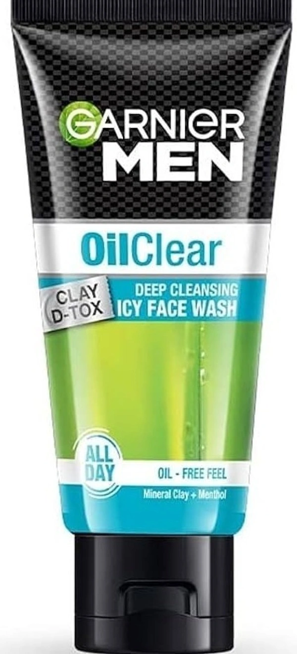 Garnier Men Oil Clear Deep Cleansing Icy Face Wash, 50g