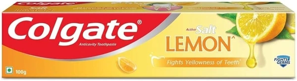 Colgate Healthy White Active Salt Lemon Anticavity Toothpaste, 100g