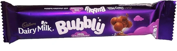 Cadbury Dairy Milk Bubbly Milk Chocolate, 28g