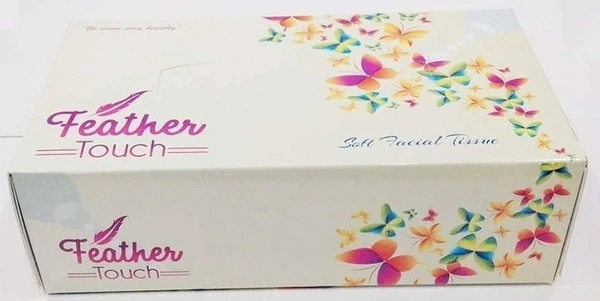 Soft-X Facial Tissues Feather Touch White Plain 100 Pulls