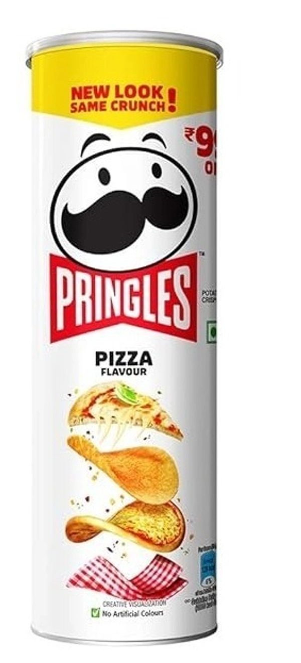 Pringles Potato Crisps Pizza Flavour, 110g