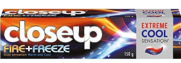 Closeup Fire + Freeze Extreme Cool Sensation Toothpaste, 150g