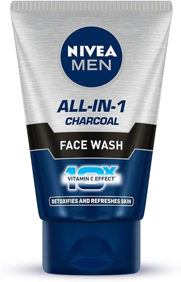 Nivea Men All In Charcoal Face Wash, 100g