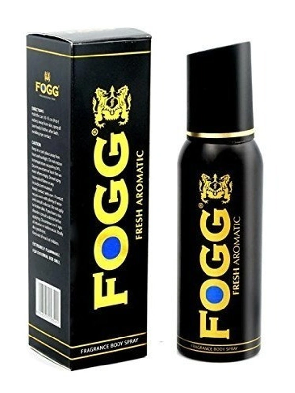 Fogg Deodorant Fresh Aromatic Black Series For Men, 120ml